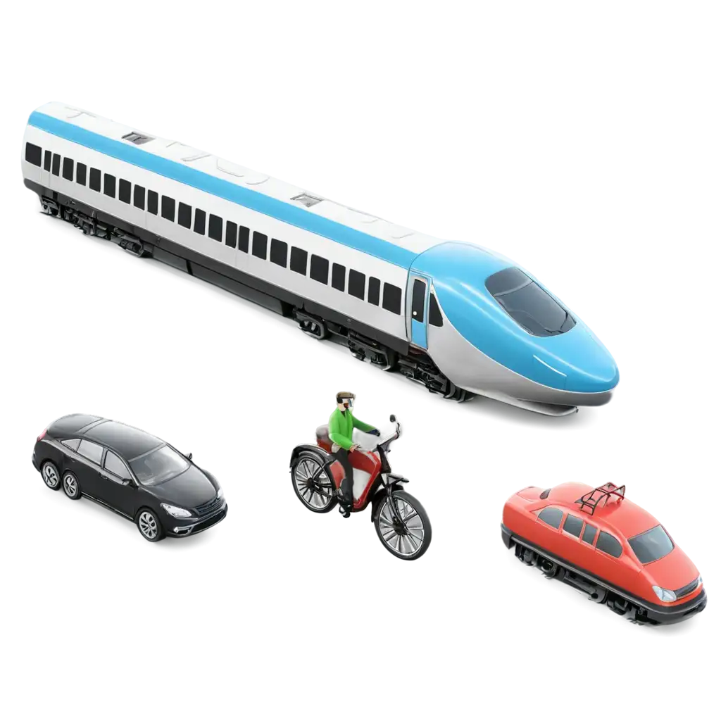 Transport-and-Travel-3D-Icon-PNG-Featuring-Car-Bike-Cycle-Train-and-Plane-for-Enhanced-Visual-Appeal