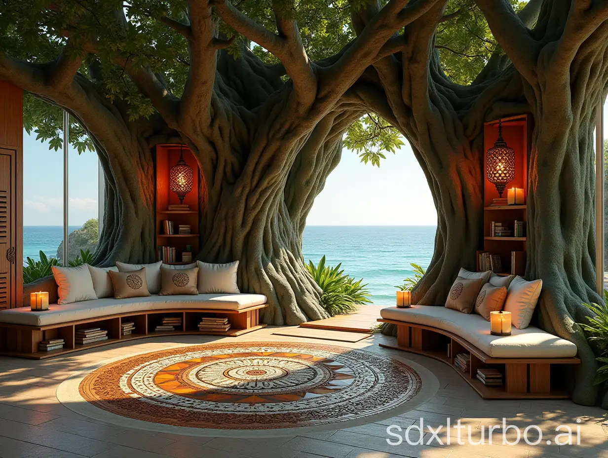 Magical-Oak-Tree-with-Lantern-and-Mosaic-Mandala