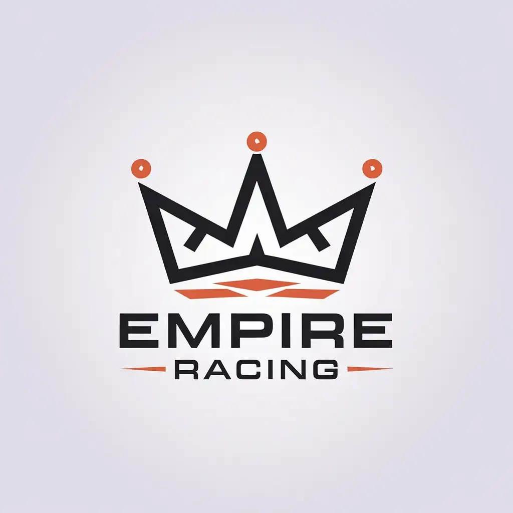 LOGO Design for Empire Racing Minimalistic Crown Symbol for Automotive Industry