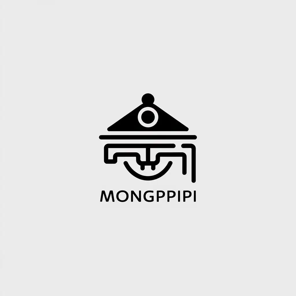 LOGO Design for Mongpipi Minimalistic Mongolian Specialty Theme for Retail Industry