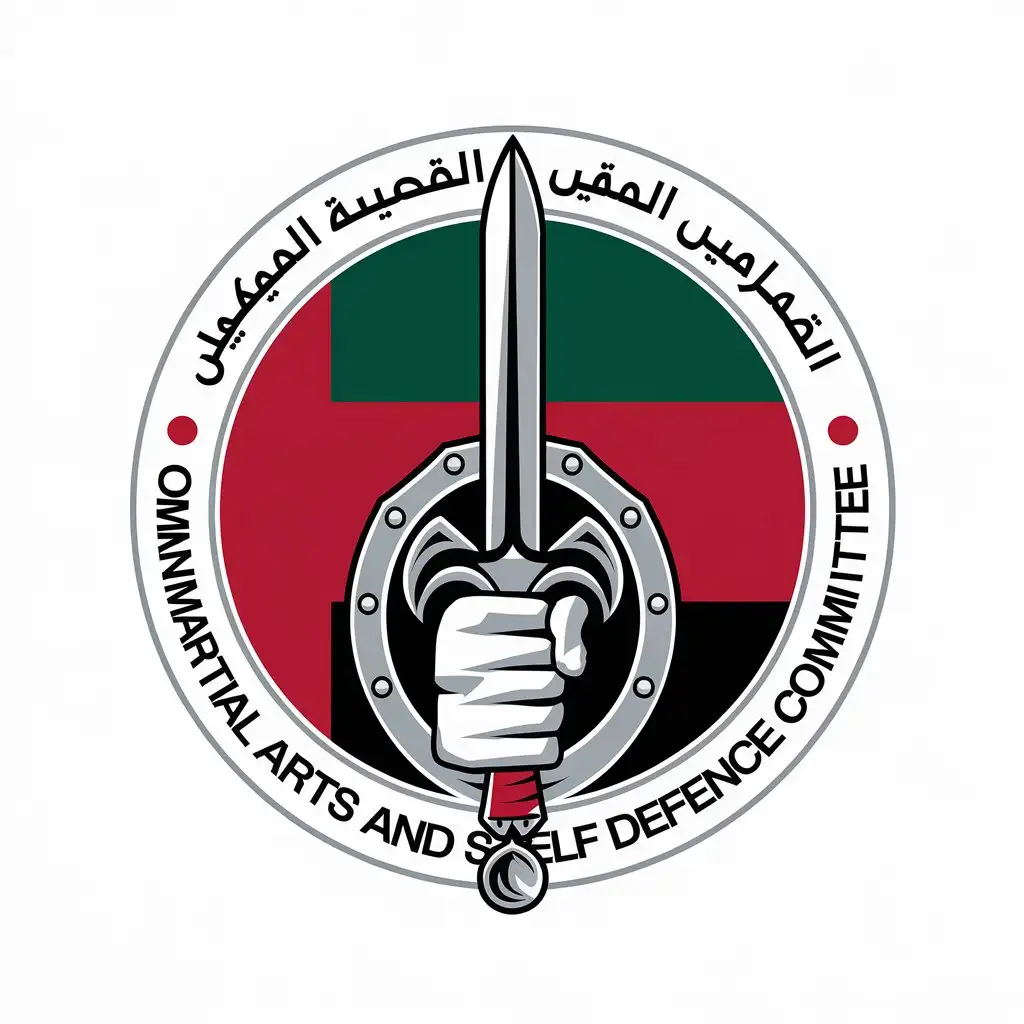 LOGO Design for Oman Martial Arts and Self Defence Committee Vector Design with Clear Background