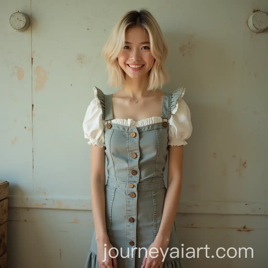 Cute-Asian-WomanAI-Art-Prompt-Expansion-in-Maid-Dress-in-PostApocalyptic-World