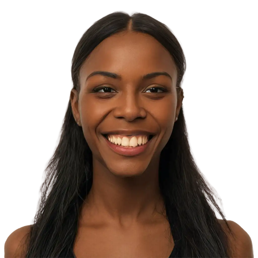 PNG-Image-of-a-Smiling-Black-Person-with-Unique-Dental-Features