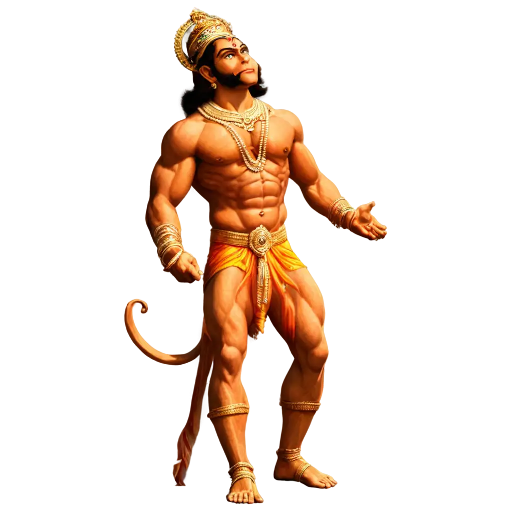 Lord-Hanuman-PNG-Image-A-Symbol-of-Strength-and-Devotion-for-Digital-Art-Design