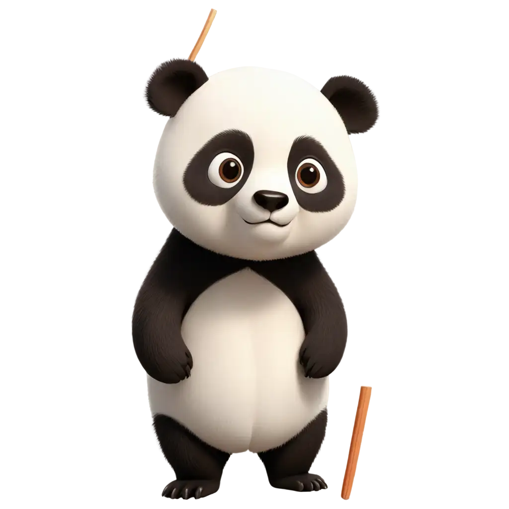 Adorable-Panda-Bear-with-a-Worried-Expression-Kawaii-Cartoon-Style-PNG-Image-for-Various-Creative-Uses