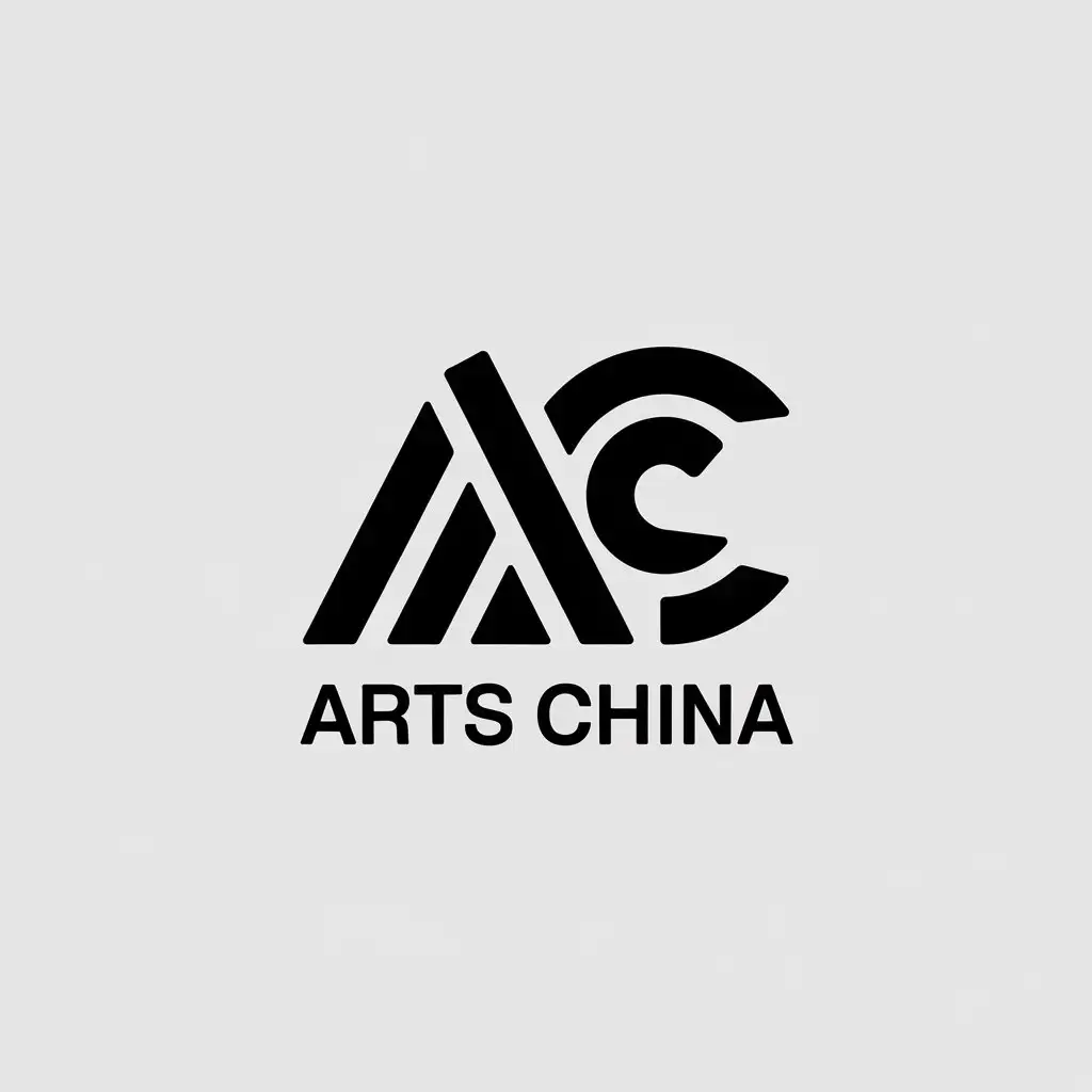 LOGO Design for Arts China Vector AC Symbol with Minimalist Style for Versatile Use