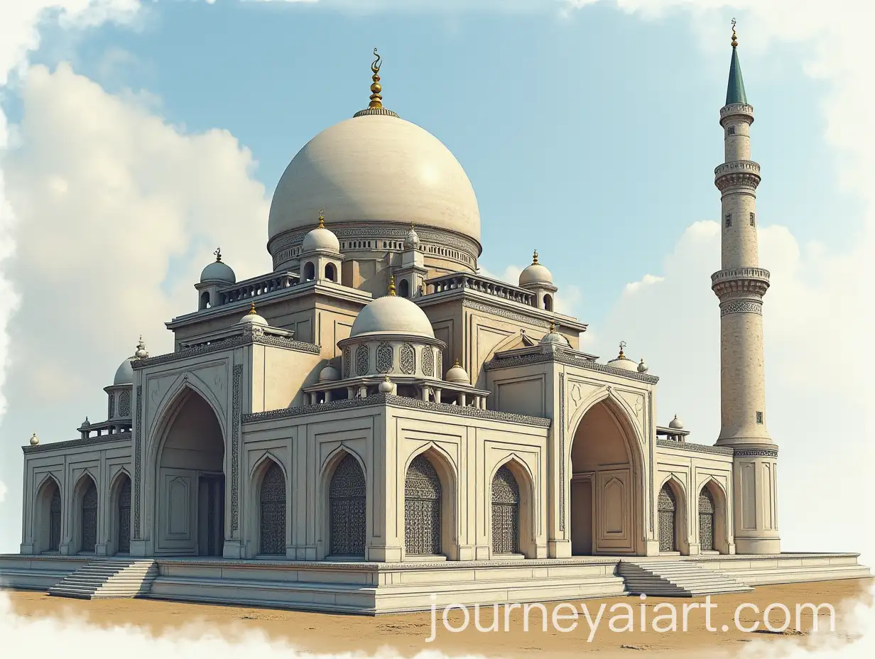 Tilted-Mosque-Architecture-Design-Ground-and-First-Floor-Views