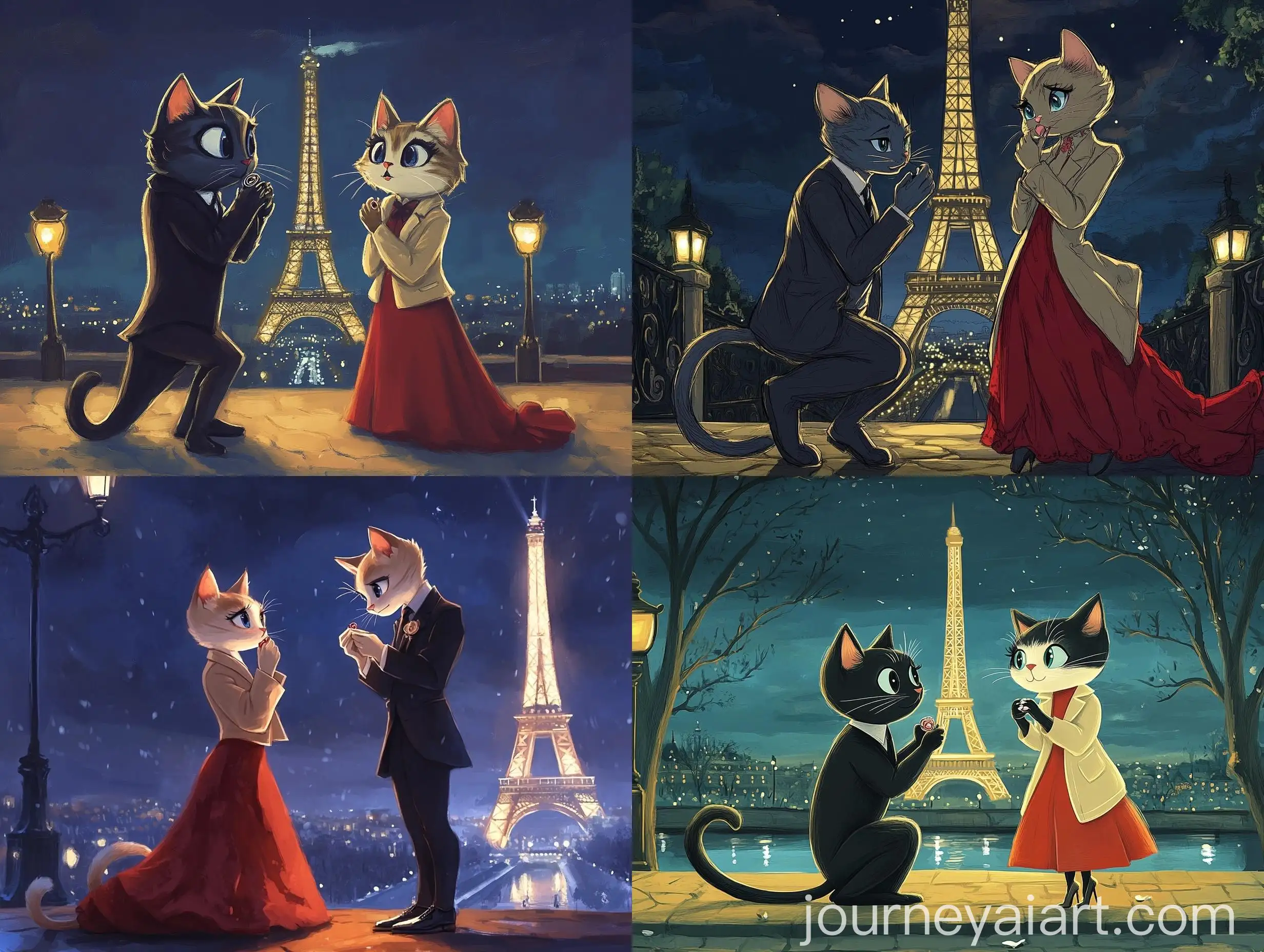 Romantic-Cat-Proposal-at-the-Eiffel-Tower