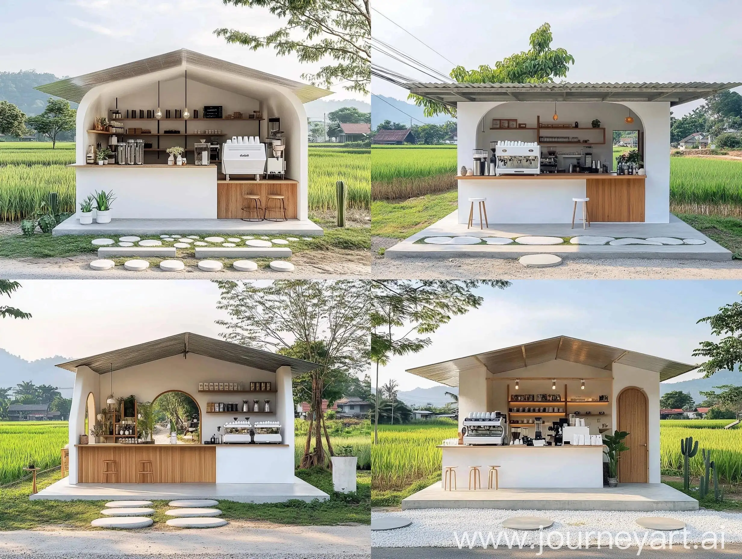 Minimal-Style-Coffee-Shop-with-Japanese-Garden-and-Rural-Setting