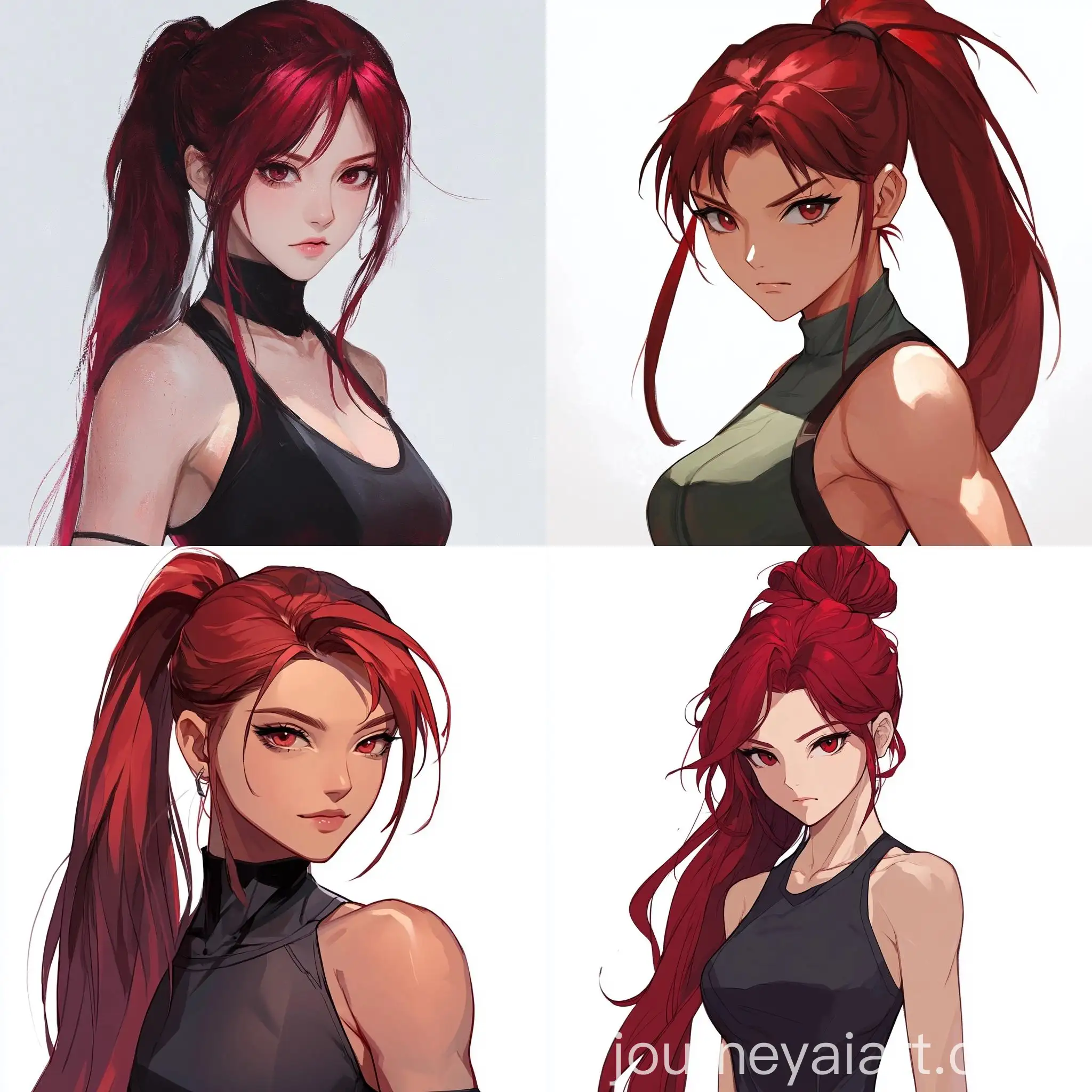 Energetic-Anime-Style-Portrait-of-a-Confident-17YearOld-with-Dark-Scarlet-Eyes-and-Red-Hair