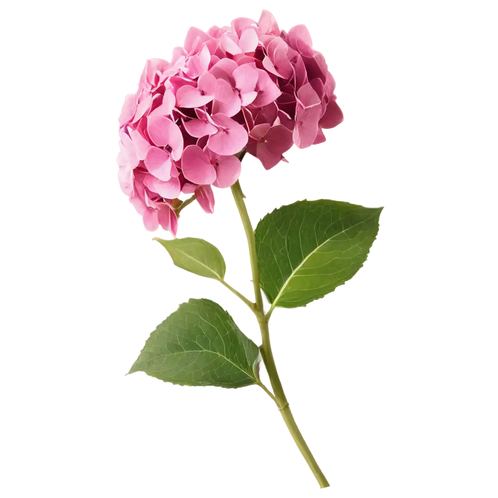 HighQuality-Pink-Hydrangea-Flower-PNG-Image-for-Elegant-Design-Projects