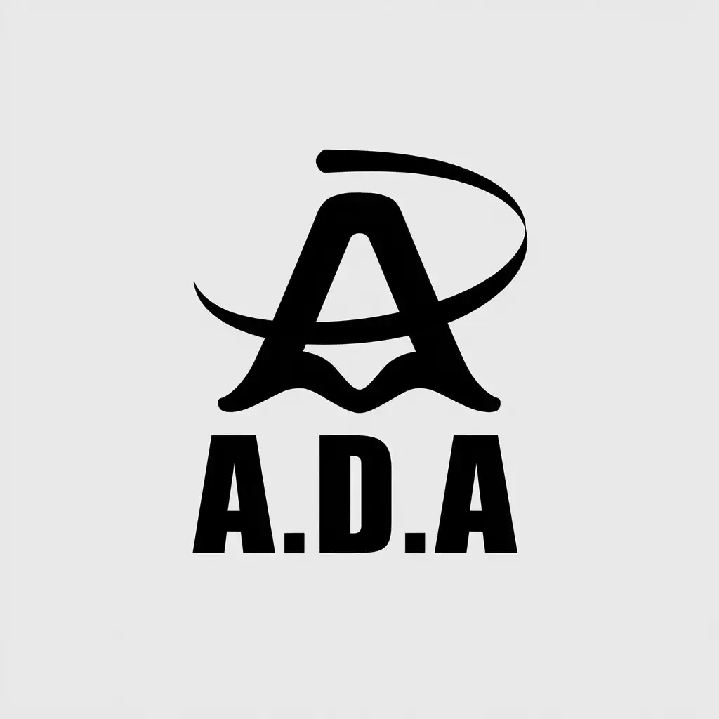 a vector logo design,with the text "A.D.A", main symbol:A.D.A,Moderate,be used in Clothing industry,clear background