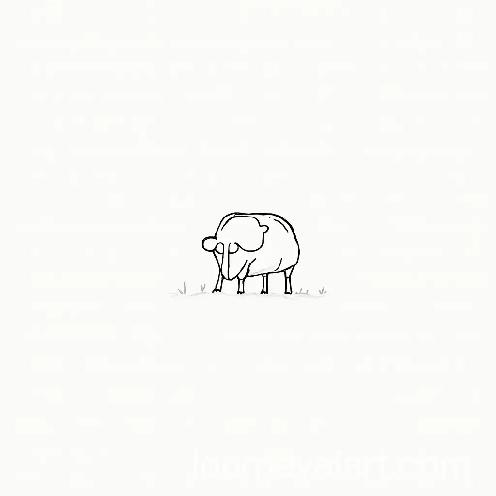 Sketch-Outline-of-Various-Animals-in-Black-and-White