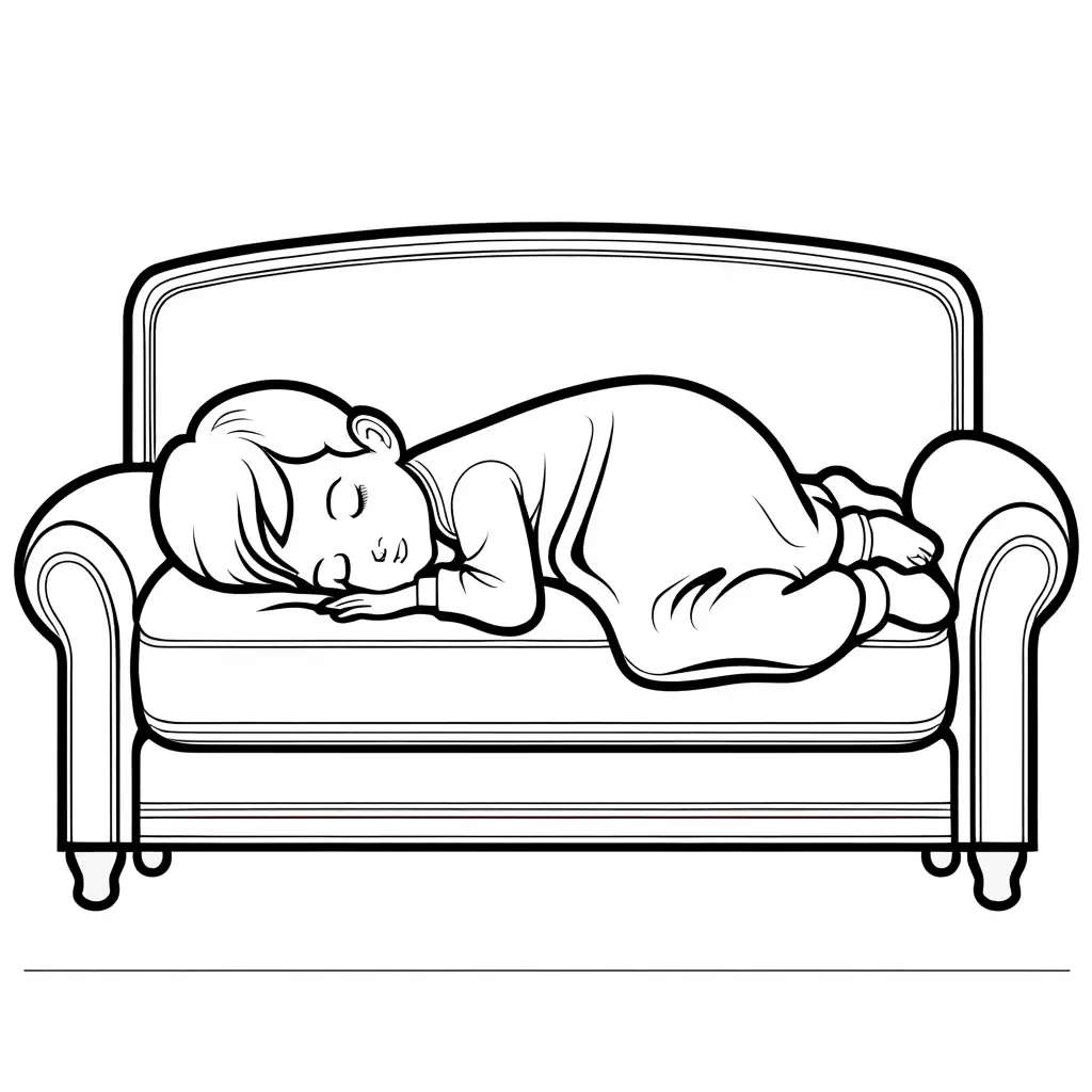 Sleeping-Toddler-on-a-Couch-Coloring-Page-for-Kids