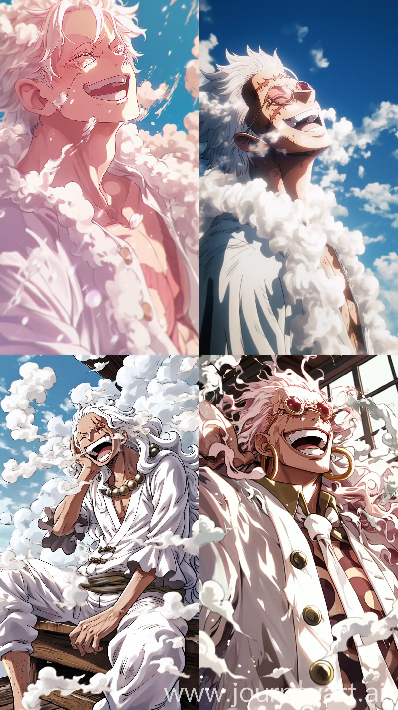 Luffy-in-Nika-Form-with-Glowing-Eyes-and-White-Clouds-in-One-Piece