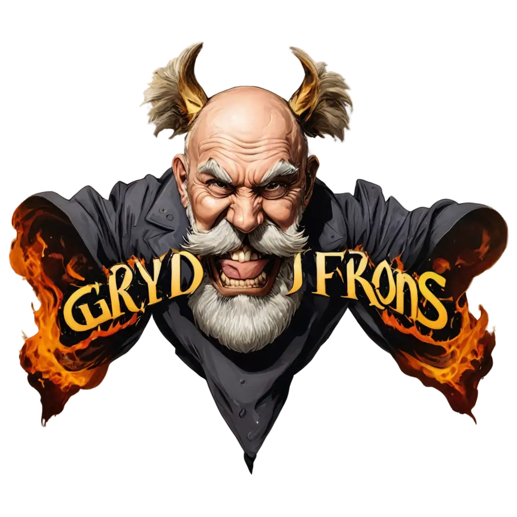 Fierce-Burly-Grandfather-Logo-PNG-Symbol-of-Fiery-Anger-and-Strength