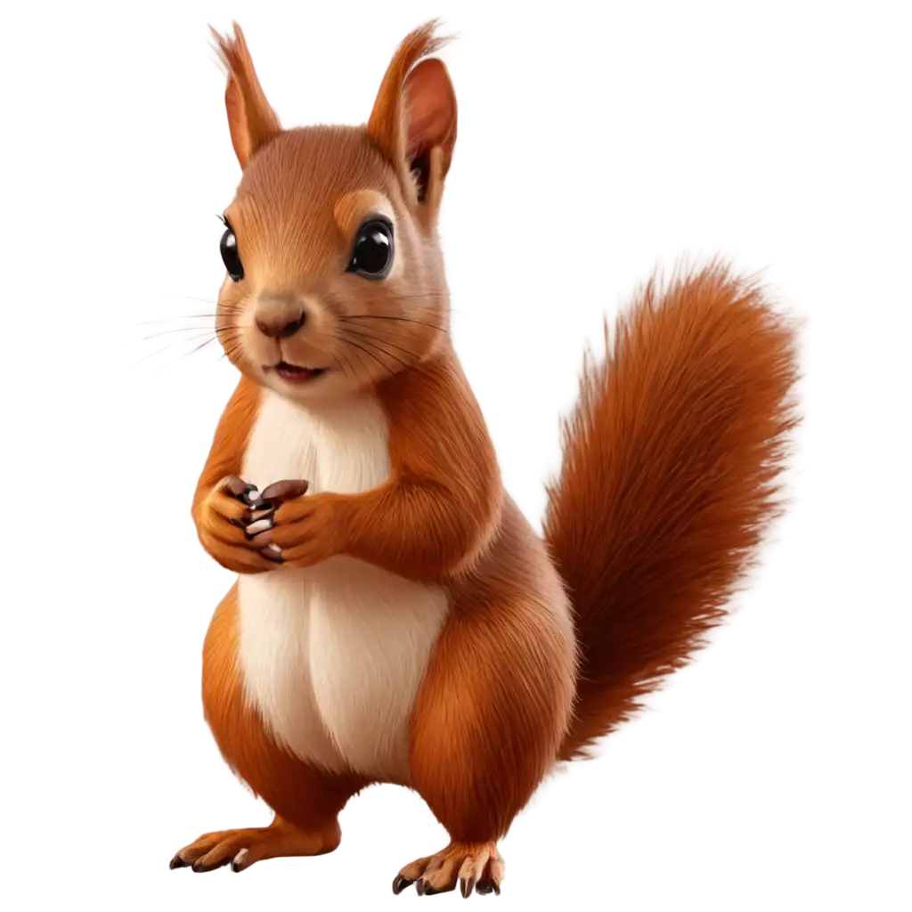 HighQuality-Squirrel-Cartoon-PNG-Delightful-and-Versatile-Artwork-for-Various-Uses