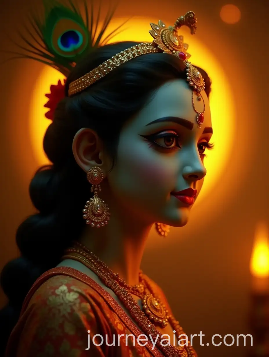 Divine-Lord-Krishna-Portrait-with-Glowing-Halo-and-Ornate-Indian-Attire
