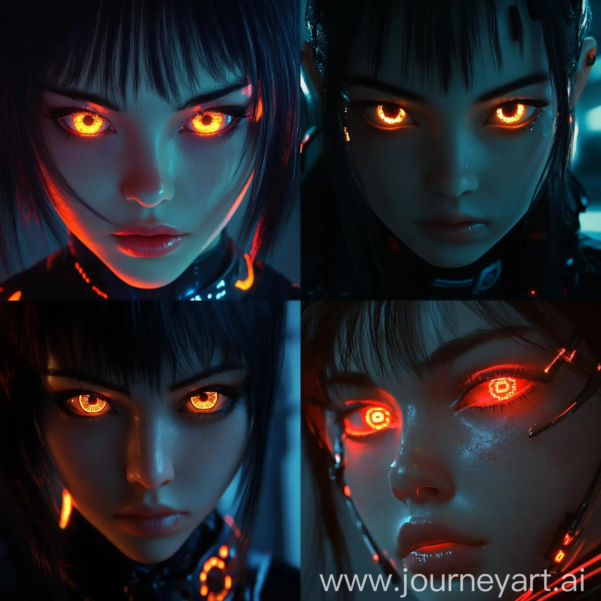 Cyberpunk-Anime-Girl-with-Glowing-Eyes-in-Hyper-Realism