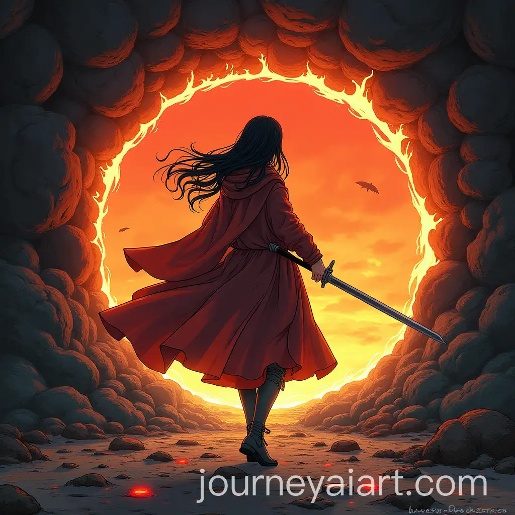 Open-Forge-Manga-Artwork-Fantasy-Swordsmith-Workshop