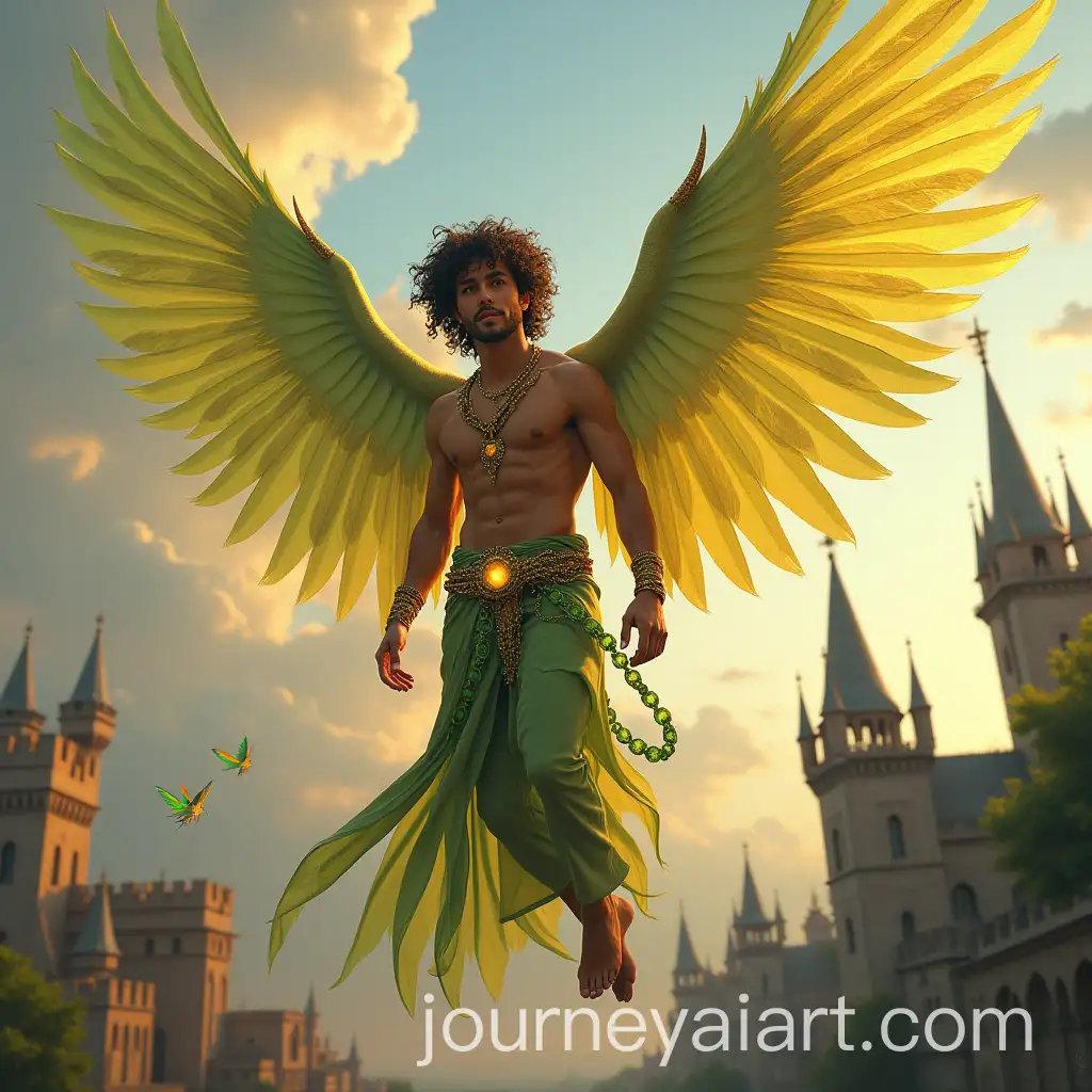 Male-Fairy-with-Giant-Angel-Wings-in-Flight-Above-Medieval-City