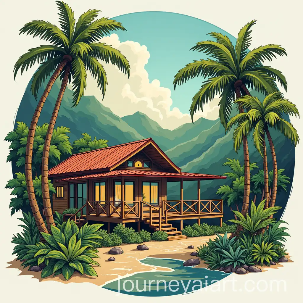 Vintage-50Year-Tropical-Shirt-Design-with-Bold-Colors