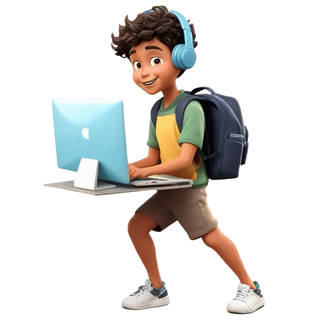 Smiling-Boy-Learning-Computer-PNG-Image-in-Pencil-Art-Cartoon-Style