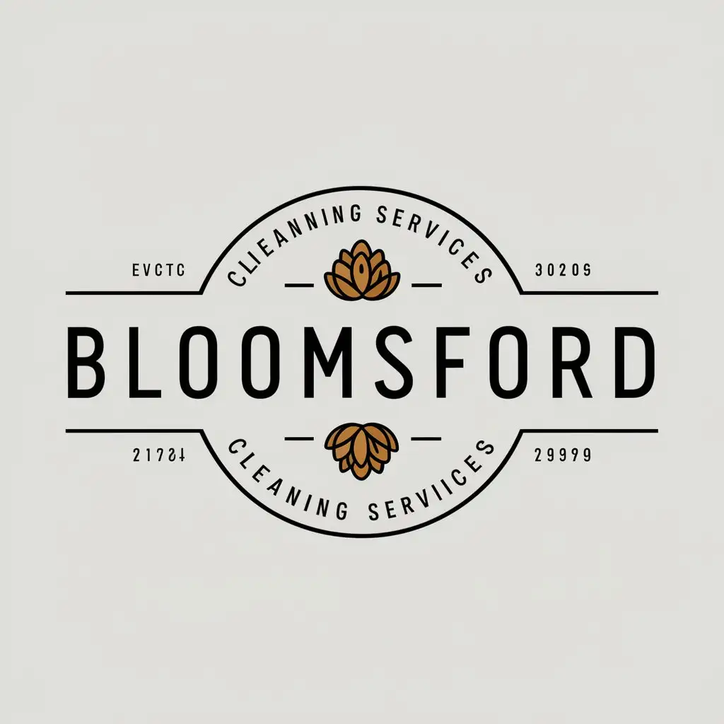 LOGO-Design-for-Bloomsford-Vector-Design-with-Cleaning-Services-Theme