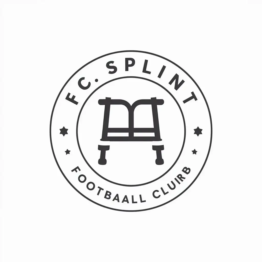 LOGO Design For FC Splint Minimalistic Crutch Symbol for Sports Fitness Industry