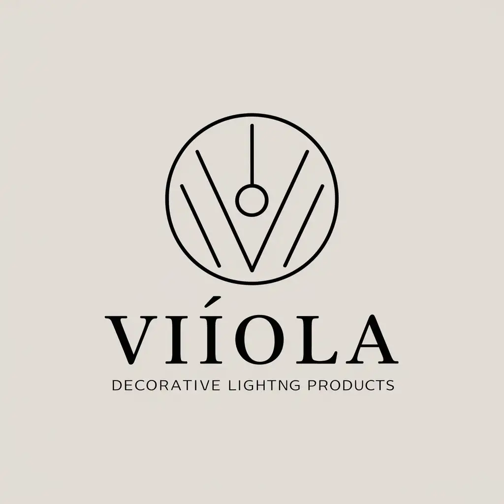 LOGO Design for VOLA Minimalistic Vector Logo with Decorative Lighting Products