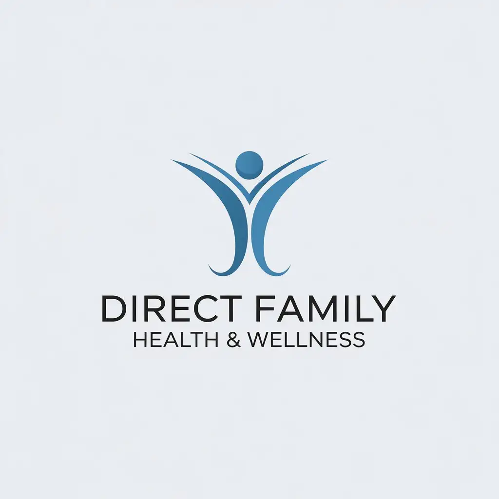 LOGO Design for Direct Family Health Wellness Minimalistic Vector with Clear Background for Medical and Dental Industry