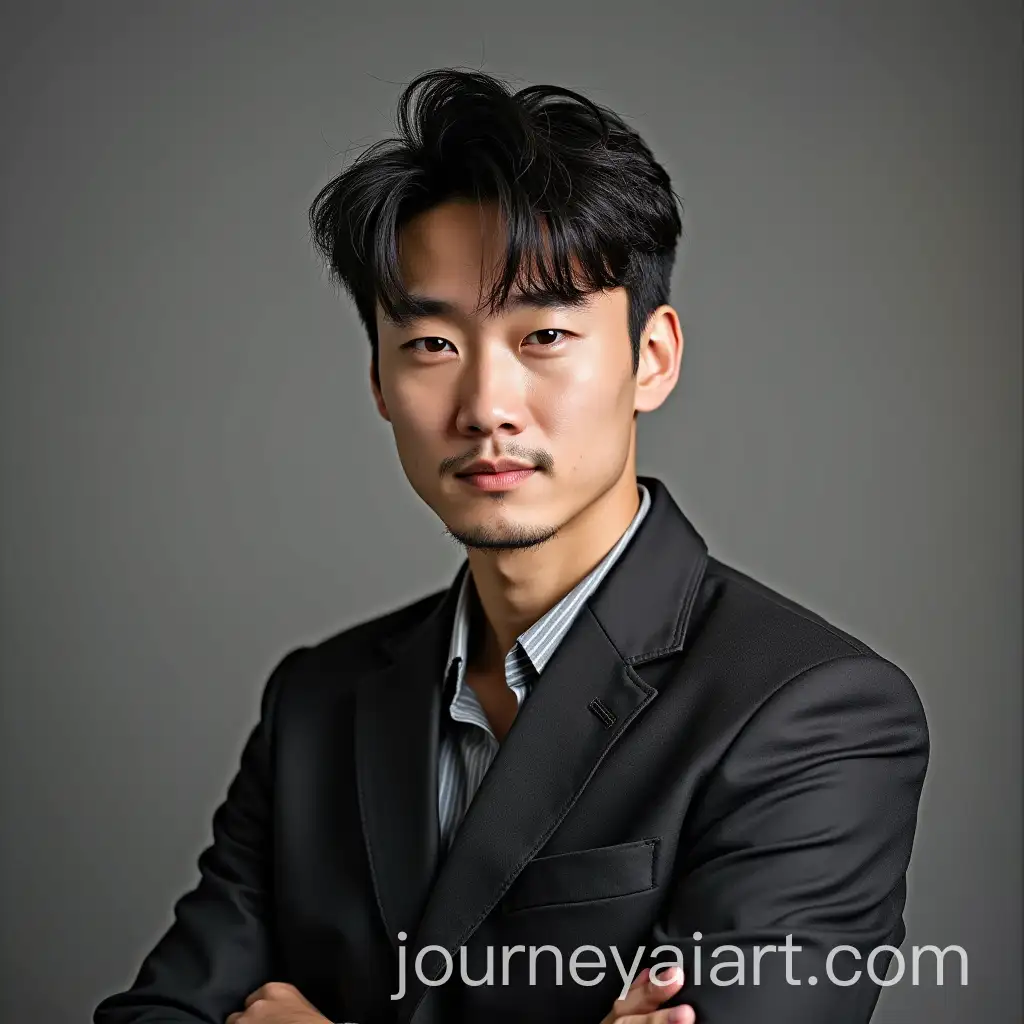 Korean-Man-with-Traditional-Attire-Portrait