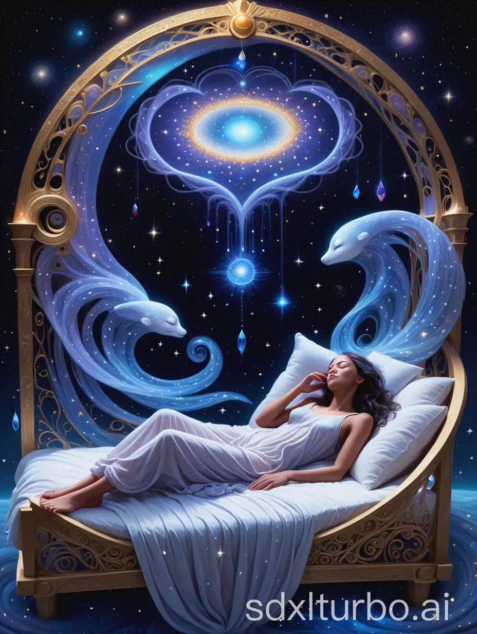 Woman-Floating-in-Cosmos-with-Astral-Self-in-Dreamworld