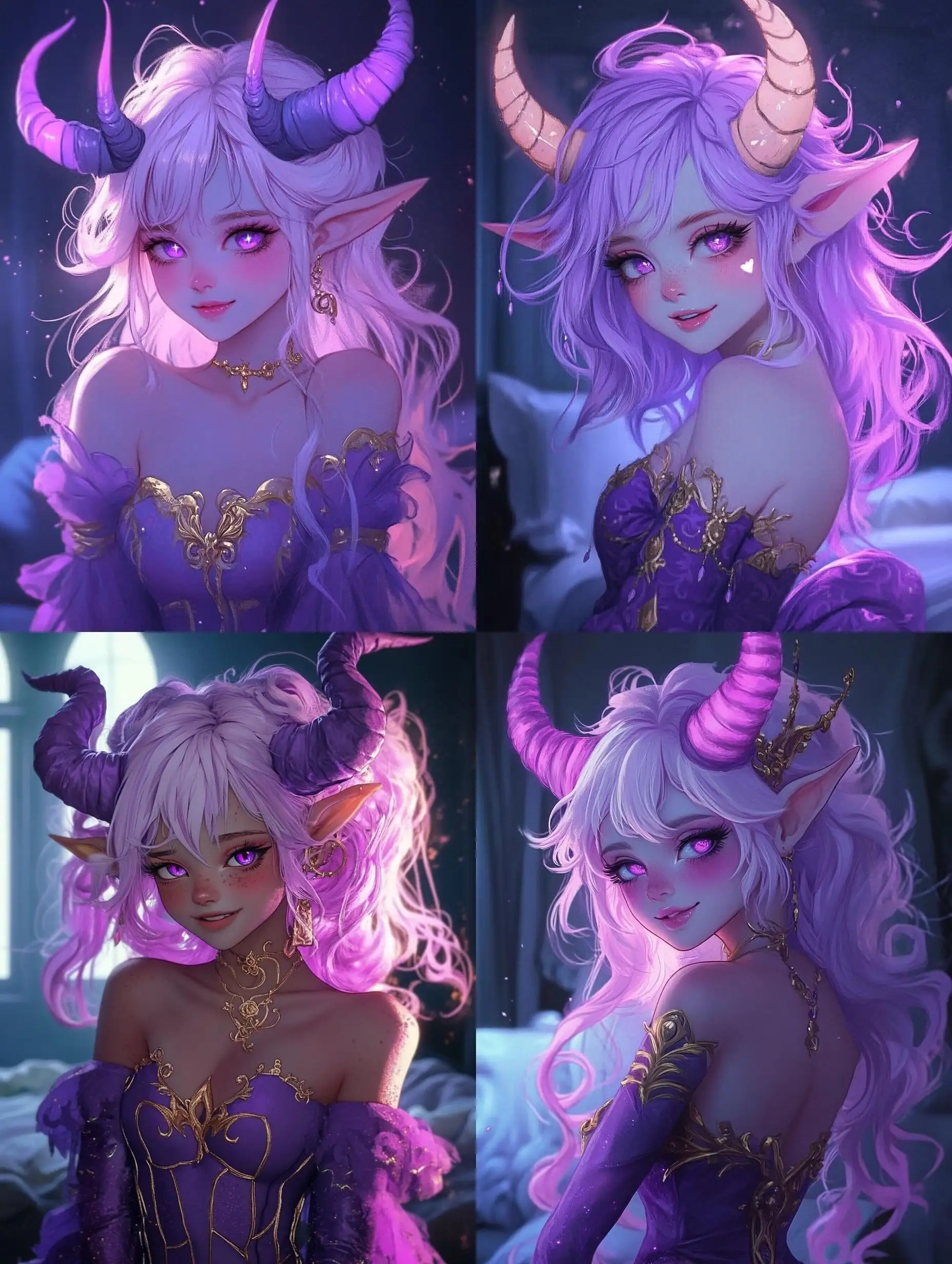 Elegant-Purple-Demon-Girl-in-Bedroom-Setting