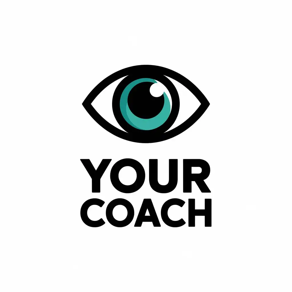 a vector logo design,with the text "Your Coach", main symbol:Look into the future,Moderate,be used in Home Family industry,clear background