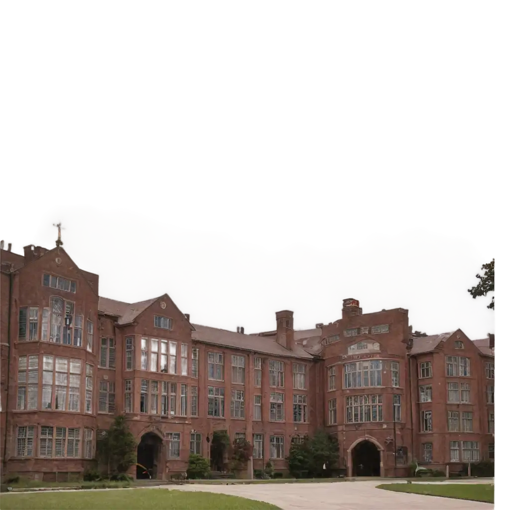Old-Type-College-PNG-Image-HighQuality-Illustration-for-Academic-and-Nostalgic-Themes