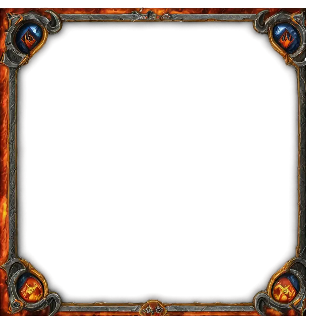 Enhanced-PNG-Frame-for-World-of-Warcraft-Cataclysm-with-Alliance-and-Horde-Icons