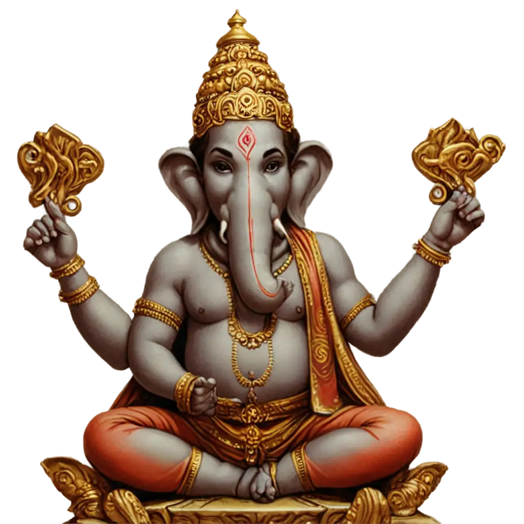 Ganesh-PNG-Image-Symbolic-Artwork-Celebrating-Hindu-Deity