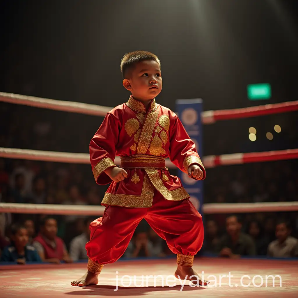 Young-Boy-Performing-in-a-Thaikwi-Suit-on-the-Ring