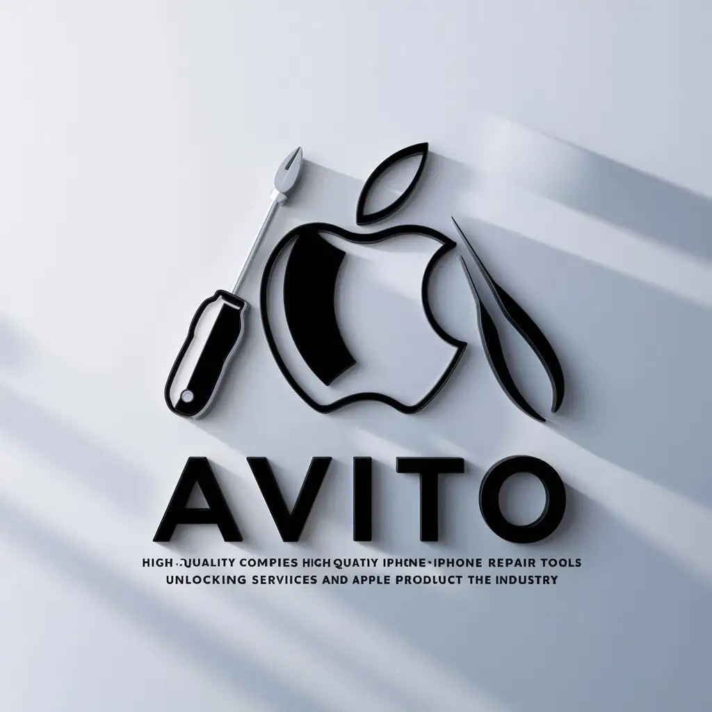 LOGO-Design-For-AVITO-Technology-Tools-and-Apple-Inc-Inspired-Icon