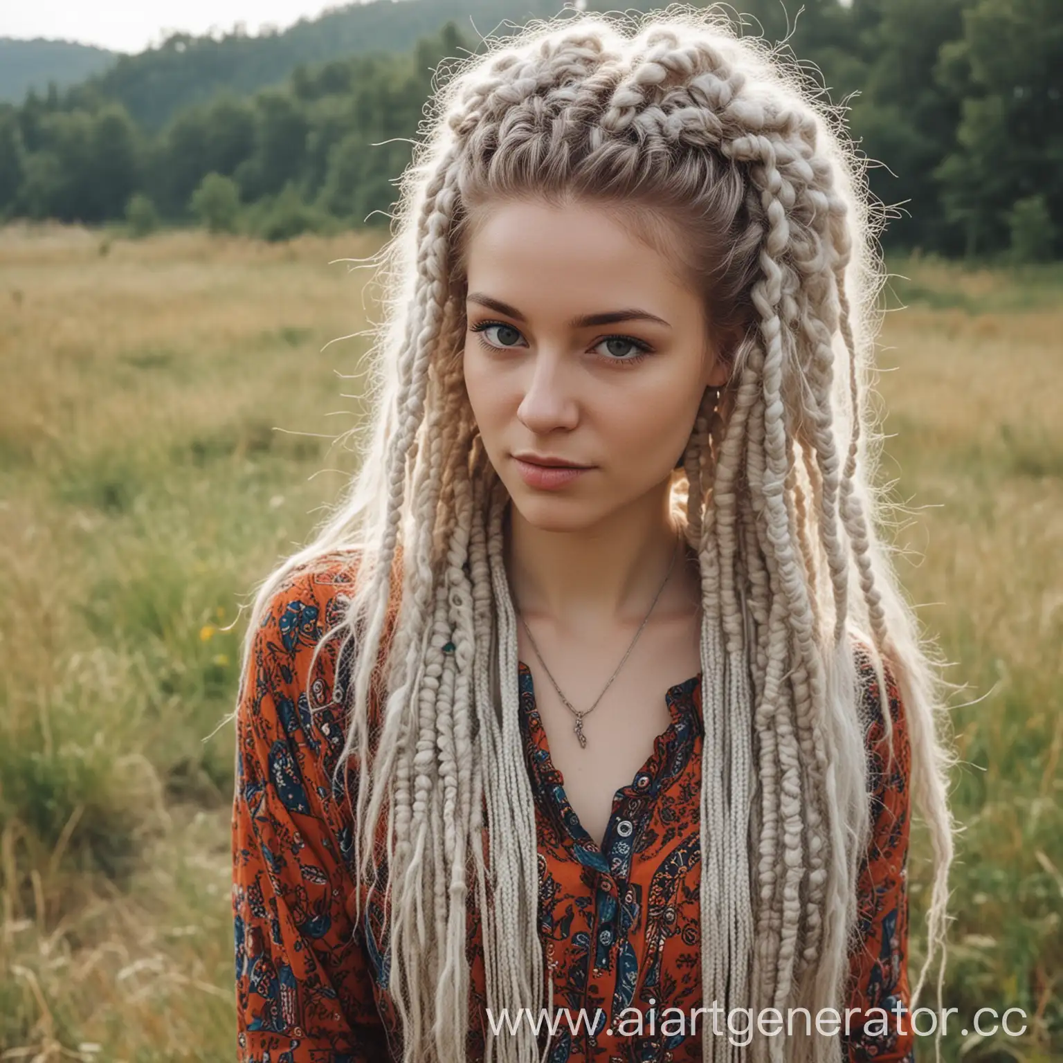 Young-Russian-Woman-with-Long-Afro-Braids-in-Boho-Travel-Style