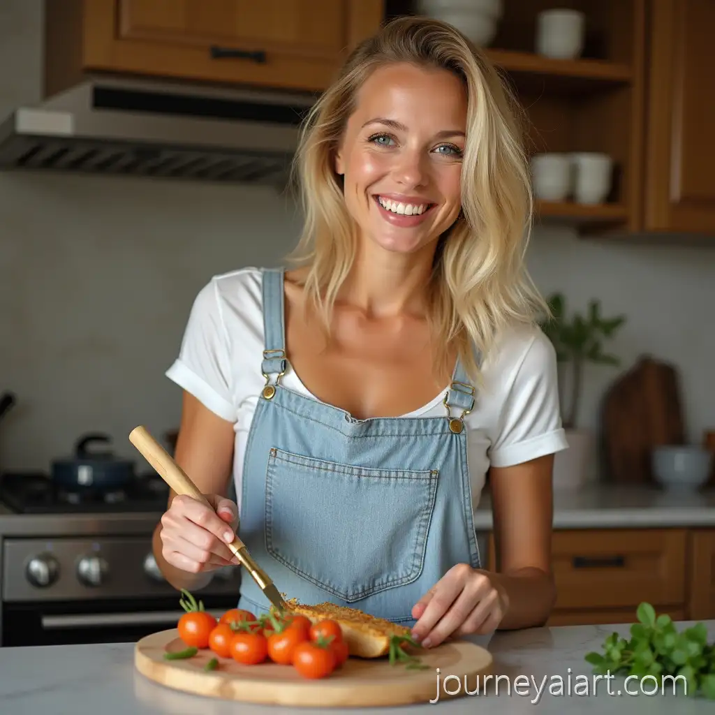 Cute-70YearOld-Blonde-Woman-with-Blue-Eyes-Cooking-in-the-KitchenAI-Image-Prompt-Expansion