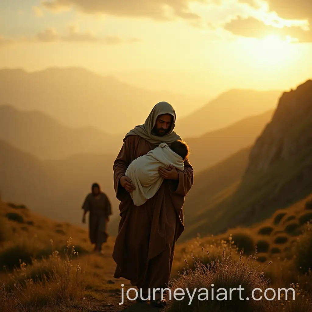 San-Jos-Holding-the-Baby-Jesus-in-Cinematic-Spiritual-Realism