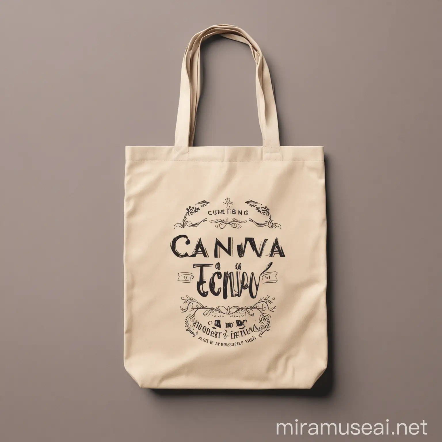 Customizable Canva Tote Bag Mockup PSD Design