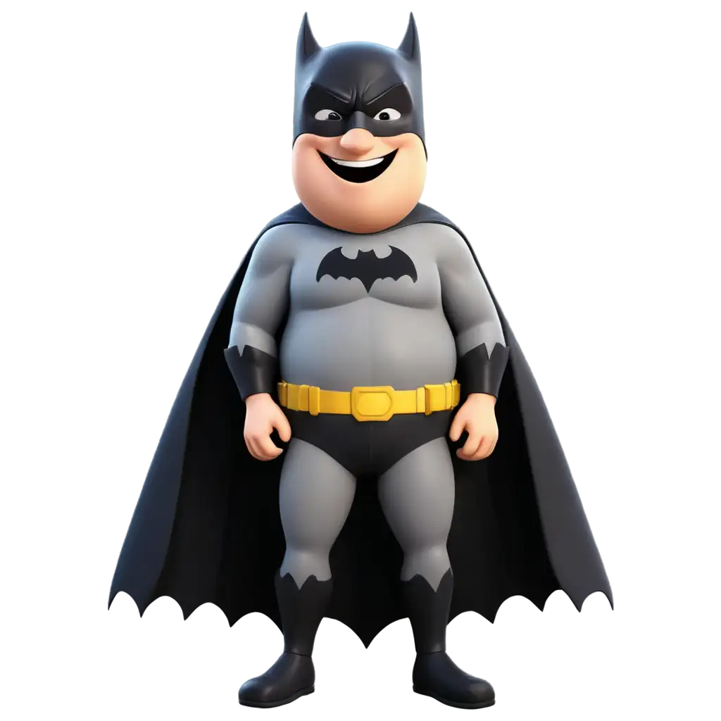 Funny-3D-Cartoon-Batman-Smiling-PNG-Image-Chubby-Version