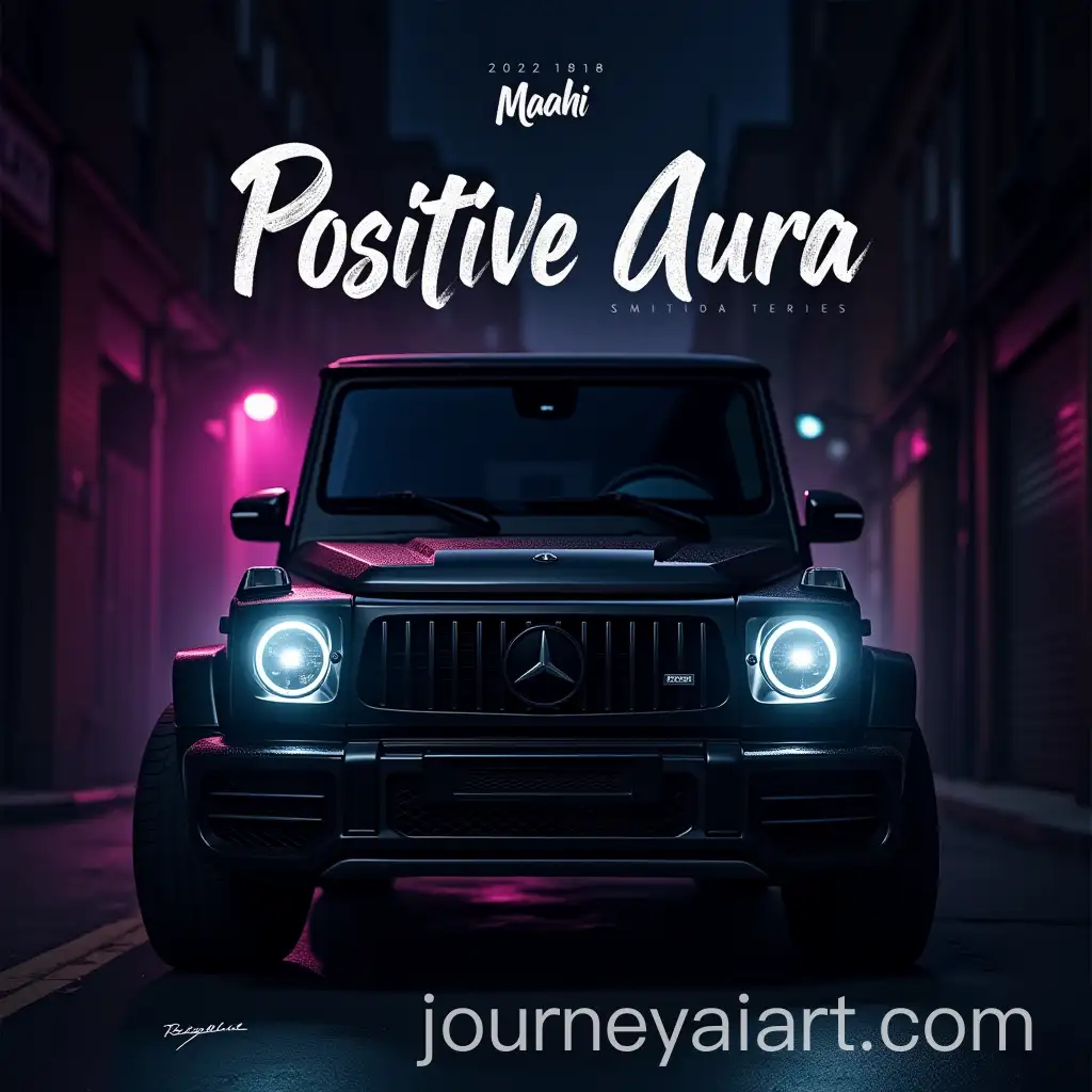 Gritty-Urban-Luxury-Matte-Black-GWagon-in-Dimly-Lit-Alley