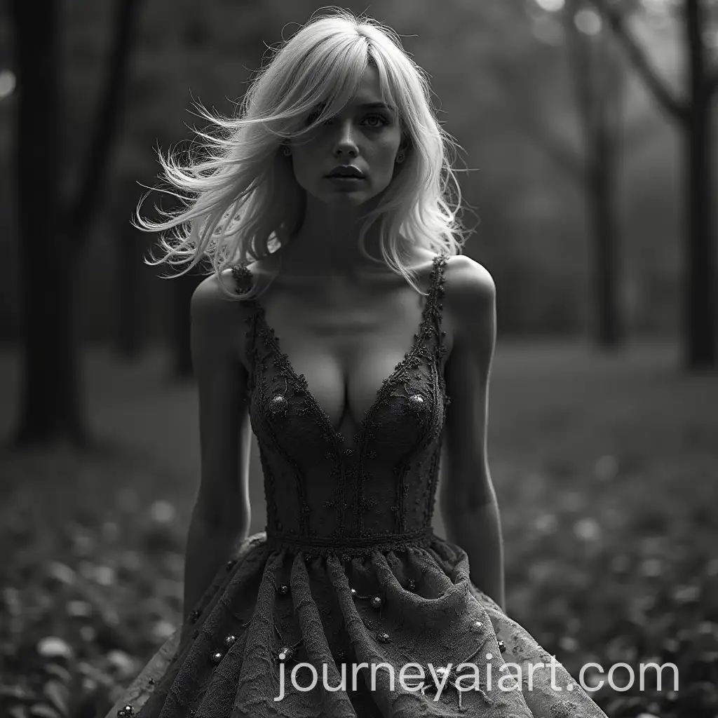 Macro-Photography-Portrait-of-a-Woman-in-Spider-Lace-Dress