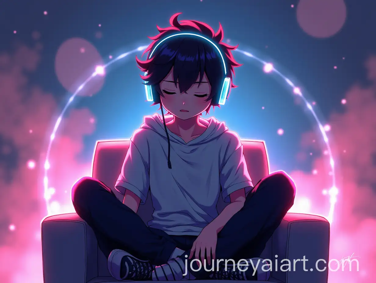 Anime-Boy-with-Glowing-Headphones-Lost-in-Music-in-Dreamy-Atmosphere