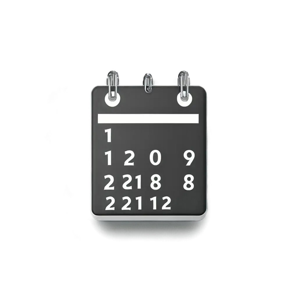 Stylish-Black-and-White-Calendar-PNG-for-Versatile-Applications