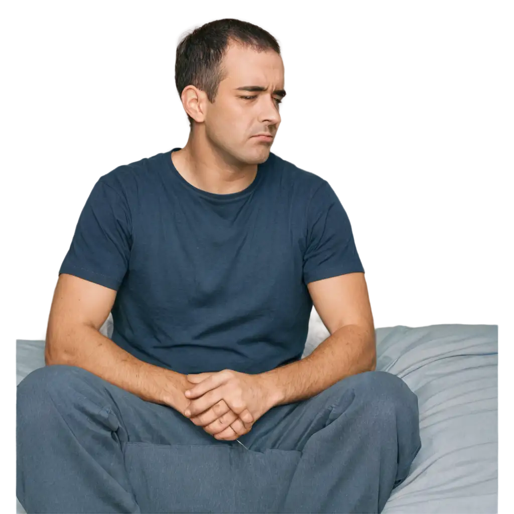 Sad-Man-Sitting-in-Bed-HighQuality-PNG-Image-for-Emotional-Visual-Content